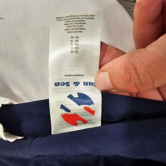 Sun & Sea Blue Swimsuit Size 12 - Picture 3 of 10